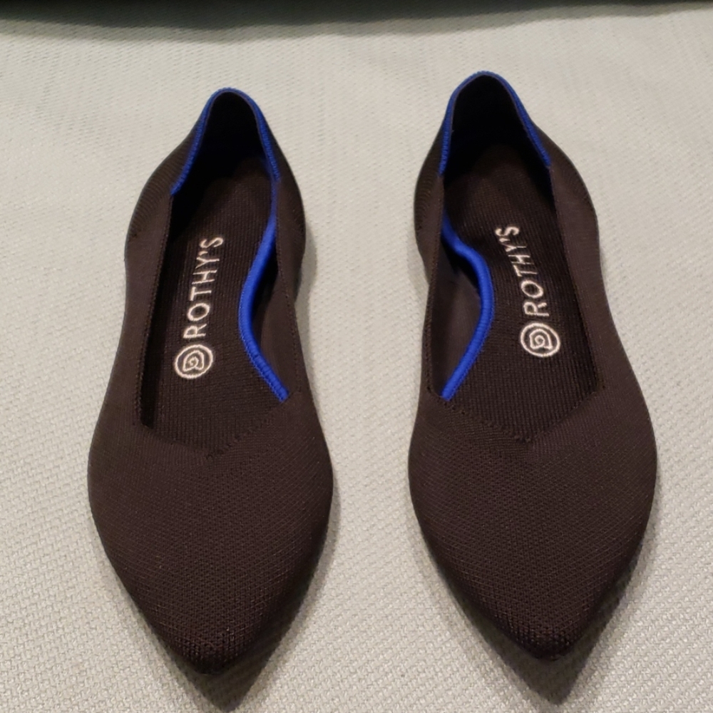 Rothy's black pointed toe flats